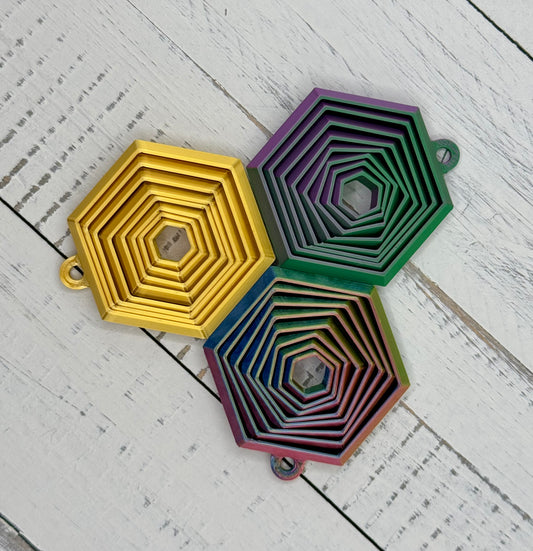 Hexagon Fidget Keychain image 0